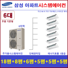 삼성 시스템에어컨 I 천장형에어컨 6대 I 홈-무풍세트 설치, 매립배관형, 서울 경기 인천 충청지역 판매설치점