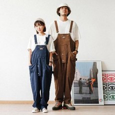 남자점프수트브라운
