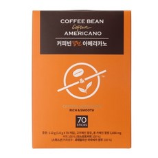 커피빈 캡틴 아메리카노 스틱커피, 1.6g, 70개입, 4개