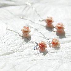 산호꽃귀걸이