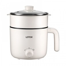 (해외직구)LOTOR 멀티 쿠커 전기 냄비-1.2L(화이트), 상세 참조