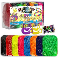 Rainbow Loom® 보물상자 NEON Edition 8가지 네온 컬러의 8 000