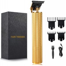남성용 헤어 클리퍼 트리머 4개의 리미트 콤비가 0/1.5/3/6/9 mm인 T-블레이드 베어드 트리머 USB 전기 코드리스 프로 헤어, 단일옵션