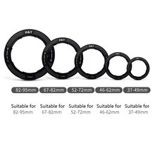카메라 렌즈 어댑터 랜즈 어댑타 H & Y 52 55 58 62 67 72 77 82mm 리보링 어댑터 링 사진 스텝 업 카메라 렌즈 세트 필터 다운 용, 01 67-82mm, 01 67-82mm