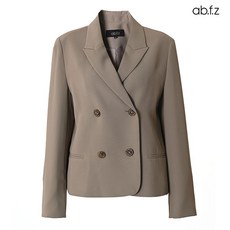 에이비플러스 ab.f.z 심플 사선 디자인 더블 버튼 카라 자켓 (AFW1HJA1A)