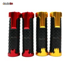 ab MOXI 218 고무 핸들그립 튜닝파츠 22mm 오토바이, 1개, 골드 (2개 1세트)