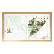 [써머쿨] 지퍼식 창문용 방충망(화이트)_대, 단품