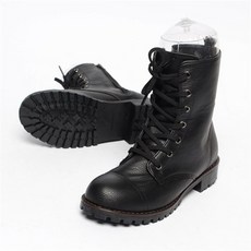 여성데일리레이스업플랫워커부츠