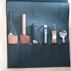 구씨네가죽공방 가죽칼가방 칼가방 칼보관함, 블랙, 1개