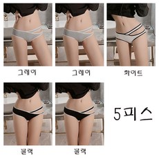 섹시 팬티 여성 순면 항균 스포츠풍 헴팬티 NK287434