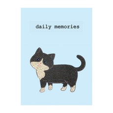 채아트 [보석십자수] 냥이 다이어리 5종 DIY, 코숏