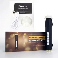 CO2 산소 버블 키트 글램 디톡스 포드 세럼 스킨 케어 퍼밍 화이트닝 휴대용 뷰티 머신 얼굴 미용 기기, [01] Rechargeable