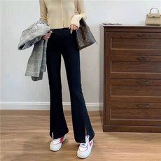 되는 법이다 UP 몰딩 로마 면 커브 트임 절개 슬릿 캐쥬얼 긴바지 봄 x2개