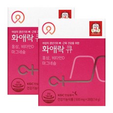 정관장 화애락 큐 500mgX28정X2박스, 단품, 단품
