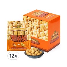 크런치 캐슈넛 옥수수맛 간편 스낵 40g 12개, ONE COLOR, 40G 12개