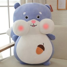 귀여운 다람쥐 동물 인형 고백 응원 선물 침대 인형, 파란색_26cm
