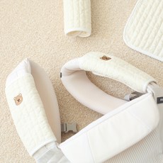 M4U 맘스포유 아기띠 힙시트 어깨 침받이 (양면), 어깨침받이(양면)-벨크로(곰이), 1개