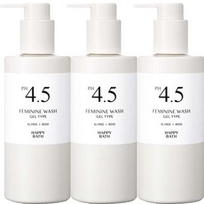 해피바스 PH4.5 약산성 로즈 여성 청결제 젤타입, 3개, 250g