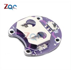 2 pcs lilypad 코인 셀 배터리 홀더 cr2032 arduino 용 슬라이드 스위치 보드가있는 배터리 마운트 모듈, 1개