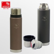 아폴로 컬러보온병 AP-C500 아폴로보온병/보온물병, 카키그레이, 500ml