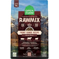 개를 위한 Open Farm RawMix 고대 곡물 프론트 레인지 레시피 키블 포함 뼈 국물 및 동결 건조된 원료 3.5파운드, 1.58kg, 1개