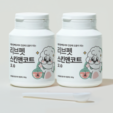 리브펫 스킨앤코트 2.0 강아지 고양이 피부 영양제 60g, 2개, 피부/피모 - 리브펫