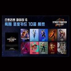 스트리트 파이터6 특제 포토카드 10종 세트 / 새제품