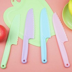 아동 아동칼 소꿉놀이 유아 어린이 주방 안전칼, 핑크-중