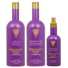 Hayashi System 911 Shampoo & Emergency Pak 33.8oz & Protein Mist 10.1oz"Set"