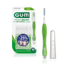 GUM 프록사브러쉬 고-비트윈스 치간칫솔 와이드 10개 4팩, 10 Count (Pack of 4), 울트라 타이트, 4개
