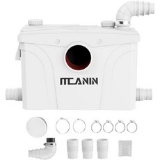 Dkenicor 700W 메세레이터 펌프 화장실 시스템을 위한 4개의 급수구가 있는 지하용, 800w, 1개
