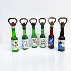 한국 소주 참이슬 병따개 오프너 마그넷 냉장고자석 술집오프너 집들이선물 외국인기념품