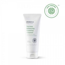 AROMATICA 아로마 티카 티 트리 밸런싱 포밍 클렌저 6.35oz / 180g 비건 EWG VERIFIED 포장은 다를 수 있음, 단일상품