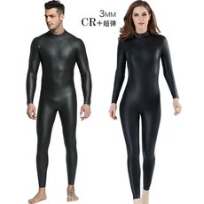 프리다이빙 슈트 CR 네오프렌 잠수복 서핑 철인 3 종 따뜻한 부드러운 가죽 원피스 다이빙 3mm, 1)Men 3MM Wetsuit - S