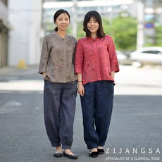 [4091] 낙엽 마 바지 여자생활한복 여름개량한복 린넨바지 패션한복 감성한복 데일리한복 지장사