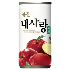 웅진 내사랑 사과 180ml x 30캔, 30개