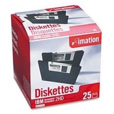 [해외직구]3.5 플로피 디스켓 IBM 포맷 DS HD 25 팩 (IMATION 별) (카탈로그 카테고리 : 컴퓨터 용, One Color_One Size
