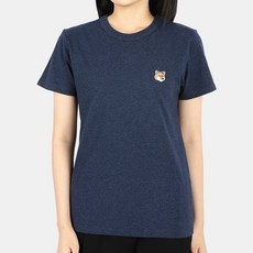 디몬트 22 S/S 메종키츠네 여성 헤드폭스 패치 반팔(네이비) IW00112KJ0008 H481 NAVY