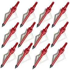 RU Stock Toparchery Arrowhead 125 그레인 크로스 보우 브로드 헤드 3 블레이드 메카닉 사냥 브로드 헤드 양궁 사냥 용 슈팅|다트|, 1개, WHITE