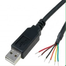 FTDI 칩 USB to TTL232 3.3V 또는 5V 컨버터 직렬 브러시 기계 케이블 보드, 01 1.8m-TTL-232R-5V, 1개