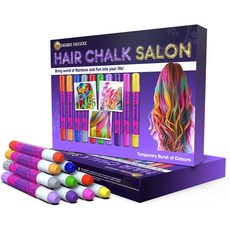 Desire Deluxe 헤어쵸크(헤어분필)- 씻기 쉬운 10개의 헤어분필, 10 Washable Hair Dye Pen, 10개