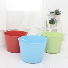 파스텔소프트빨래바구니25L1개, 상세설명 참조, 그린