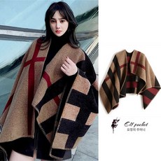숄머플러 판쵸 노바체크