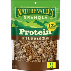 Nature Vaey 단백질 그래놀라 귀리 및 다크 초콜릿 재밀봉 가능한 백 325m(11), Nature Vaey 단백질 그래놀라, 귀리 및 다크, 1개