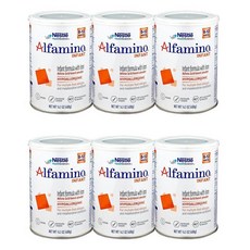네슬레 알파미노 인펀트 분유 철분 포함 무맛, 400g, 6개