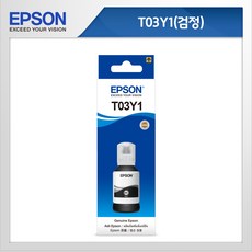 EPSON 정품 잉크 T03YP10 4색세트, 1개, 검정(T03Y100)