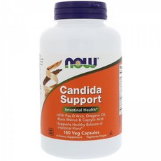 나우푸드 Now Foods 칸디다 서포트 베지 캡슐 180정