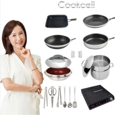 쿡셀 블랙큐브 세라믹 특별패키지 프라이팬 소테팬 궁중팬 곰솥 가마솥 멀티쿠커팬 찜기 키친툴 인덕션