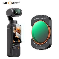 K& F 컨셉 마그네틱 ND2-32 14 블랙 미스트 필터 울트라 HD 28 층 코팅 DJI Osmo Pocket 3, 1개