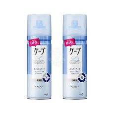 카오 케이프 슈퍼하드 무향료 헤어스프레이 대용량 300g X 2개